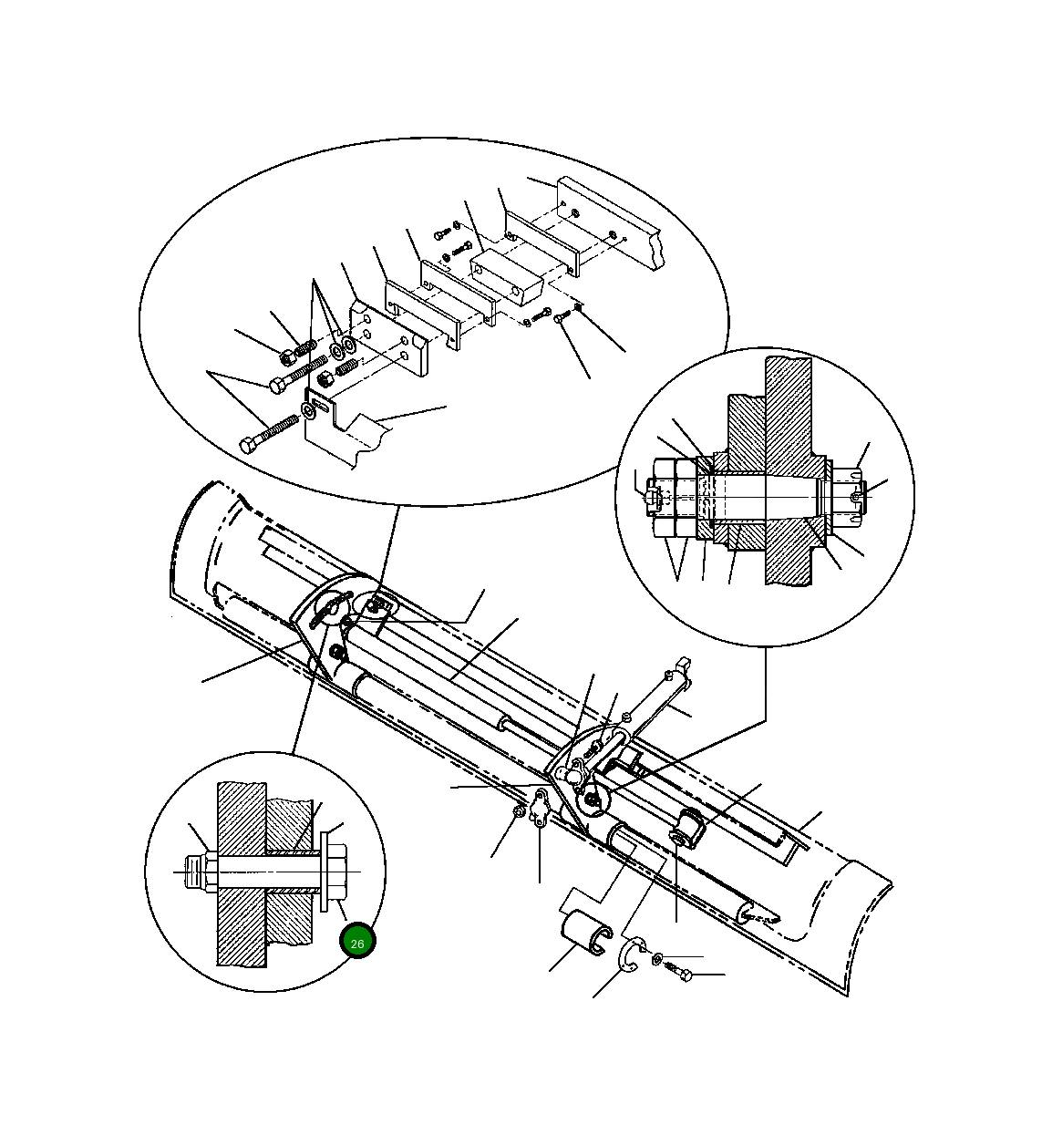 Болт 28 121 R1 Komatsu