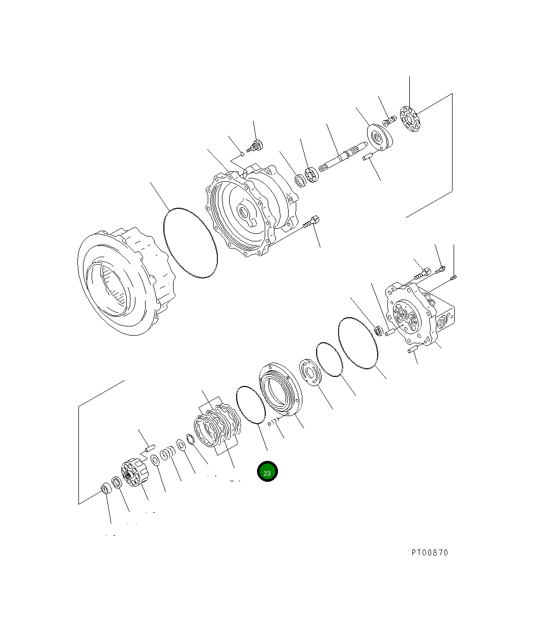 Кольцо уплотнительное (O-Ring) TZW28-03127  Komatsu