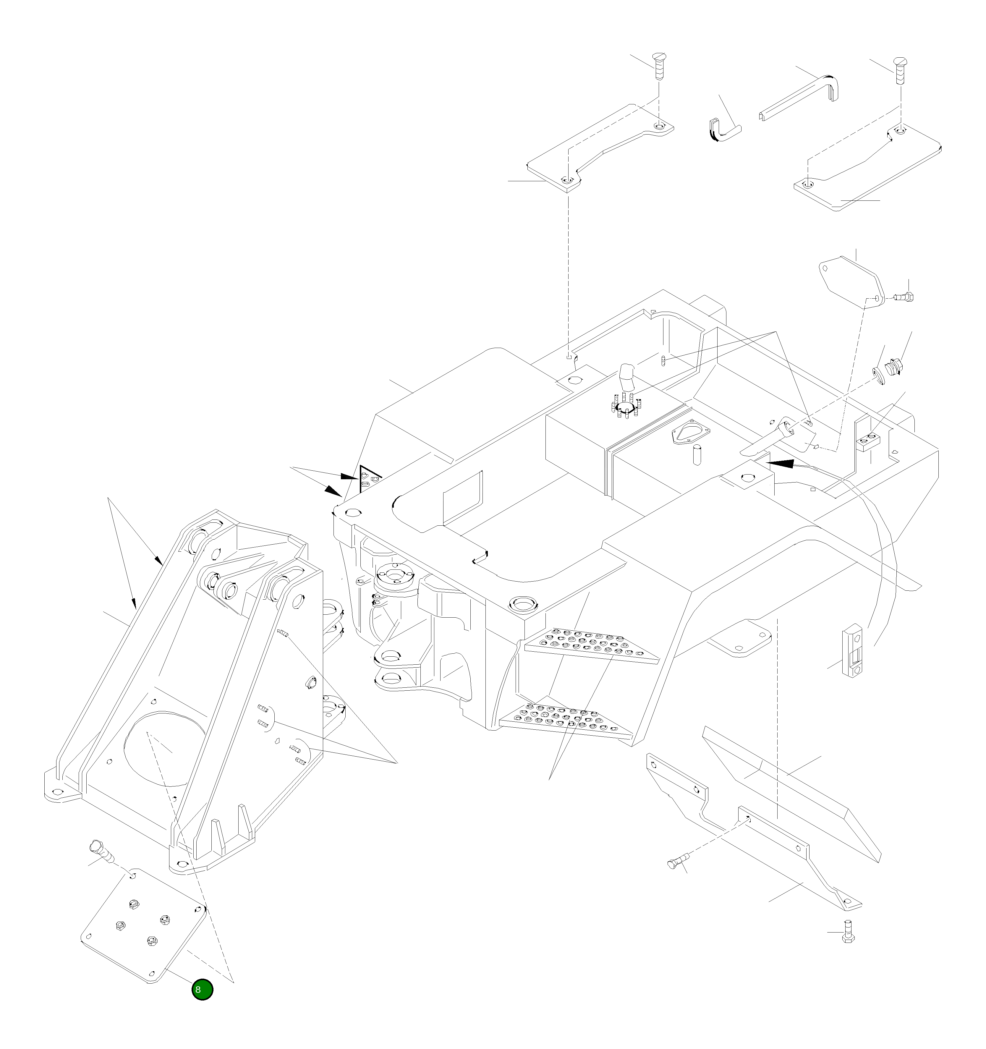 Крышка 42W-46-11E30 Komatsu
