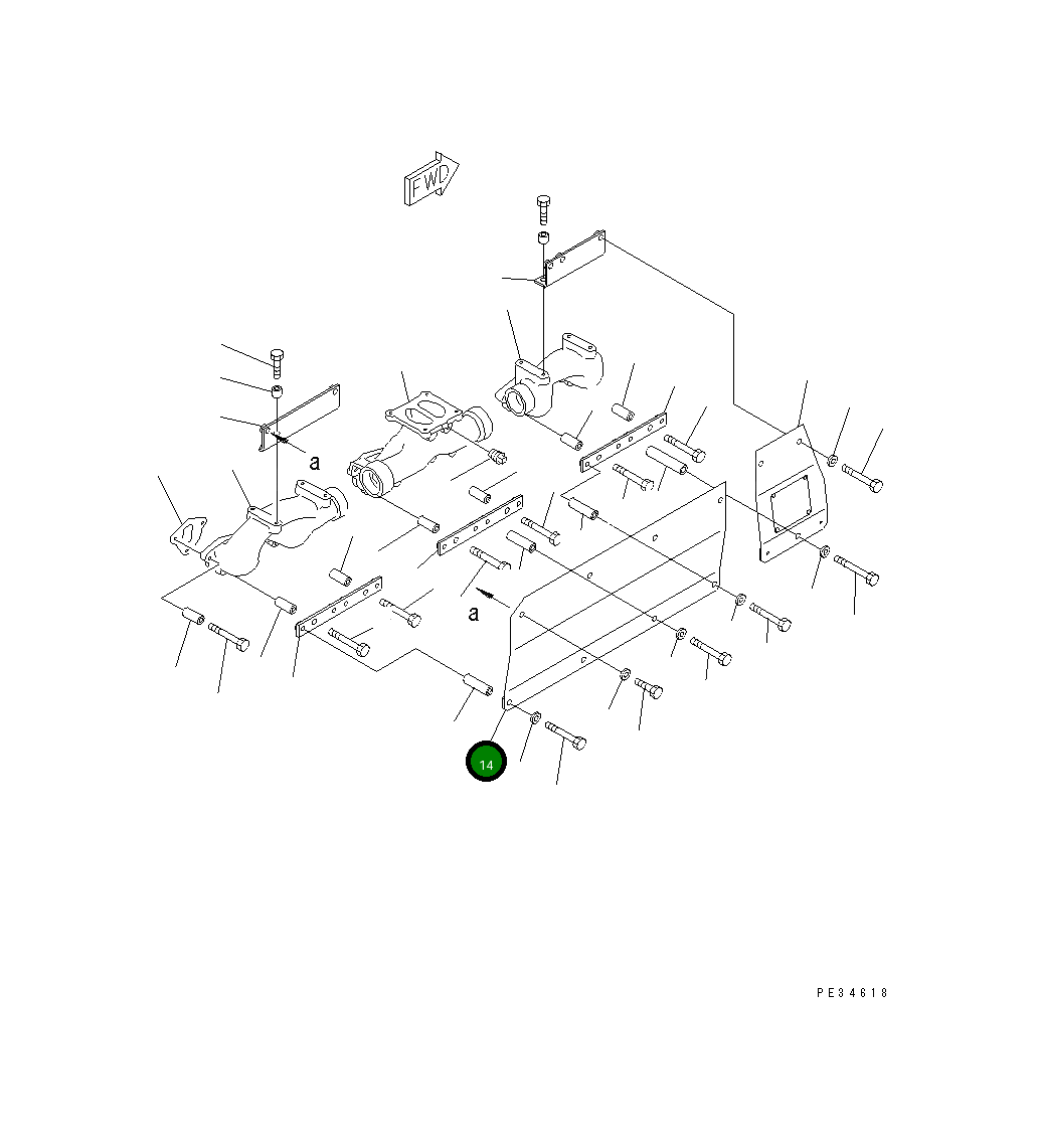 Крышка 6150-11-5250 Komatsu