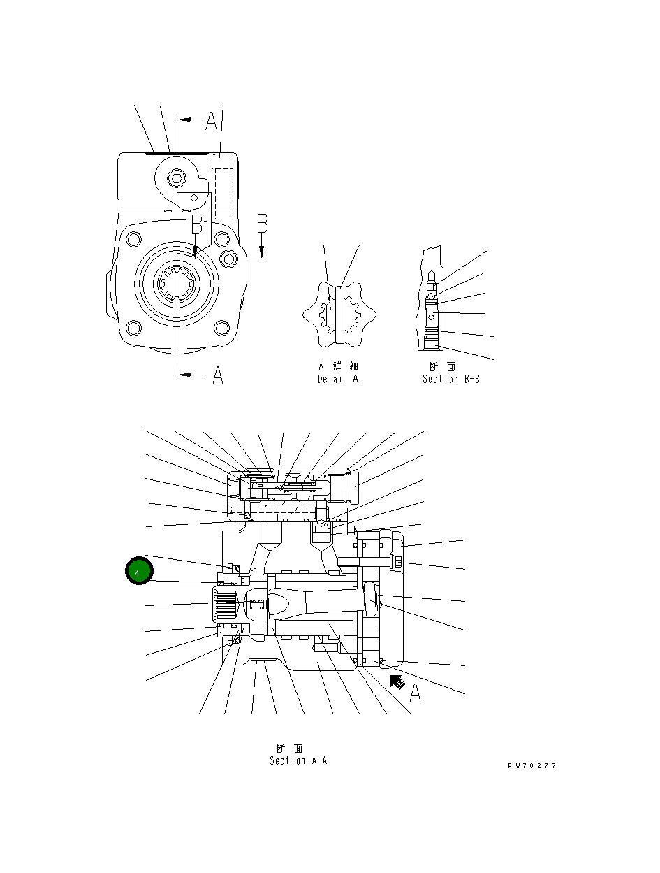 Кольцо уплотнительное (O-Ring) 266-81-54140  Komatsu