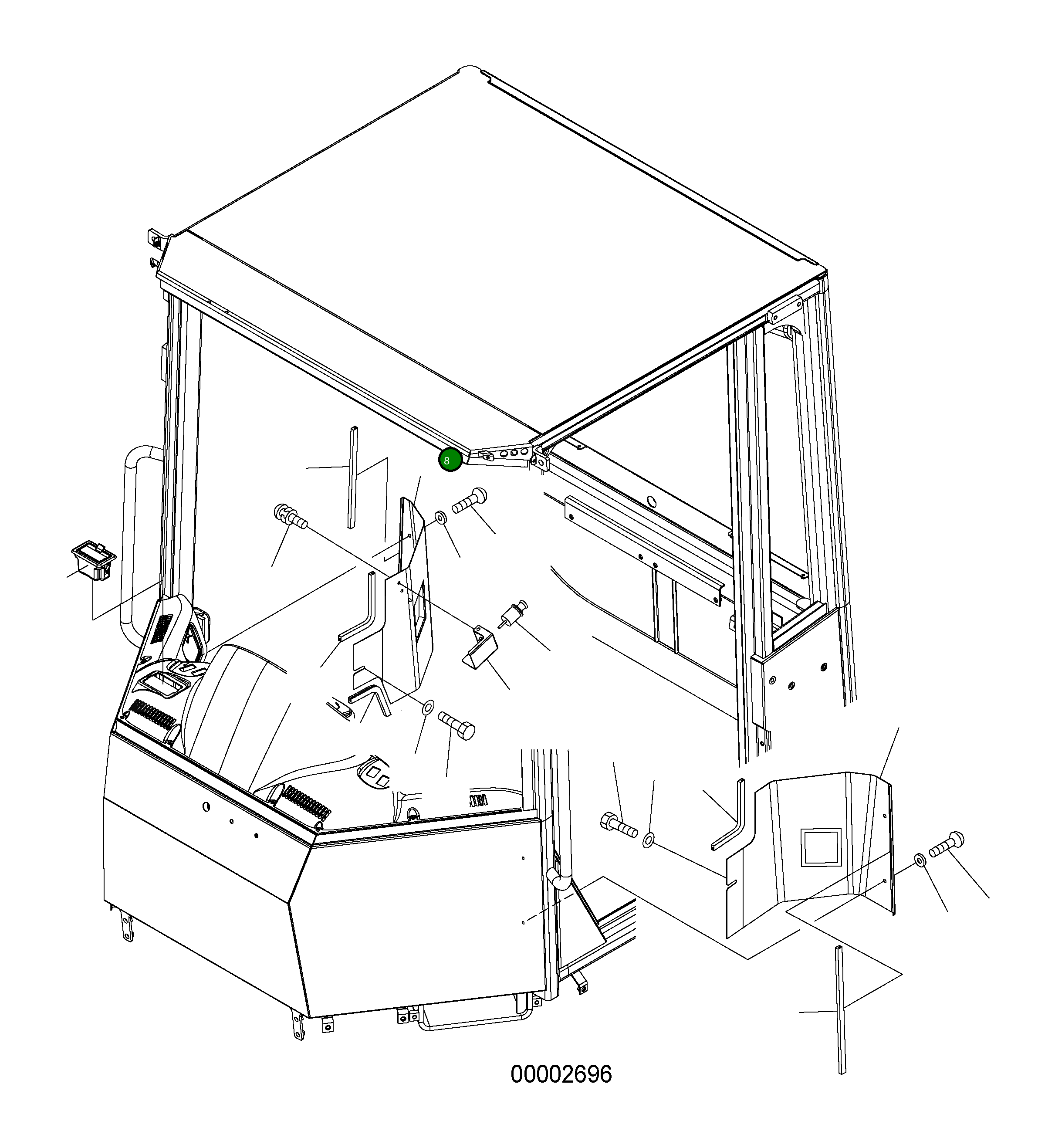 Крышка 419-07-H1310  Komatsu
