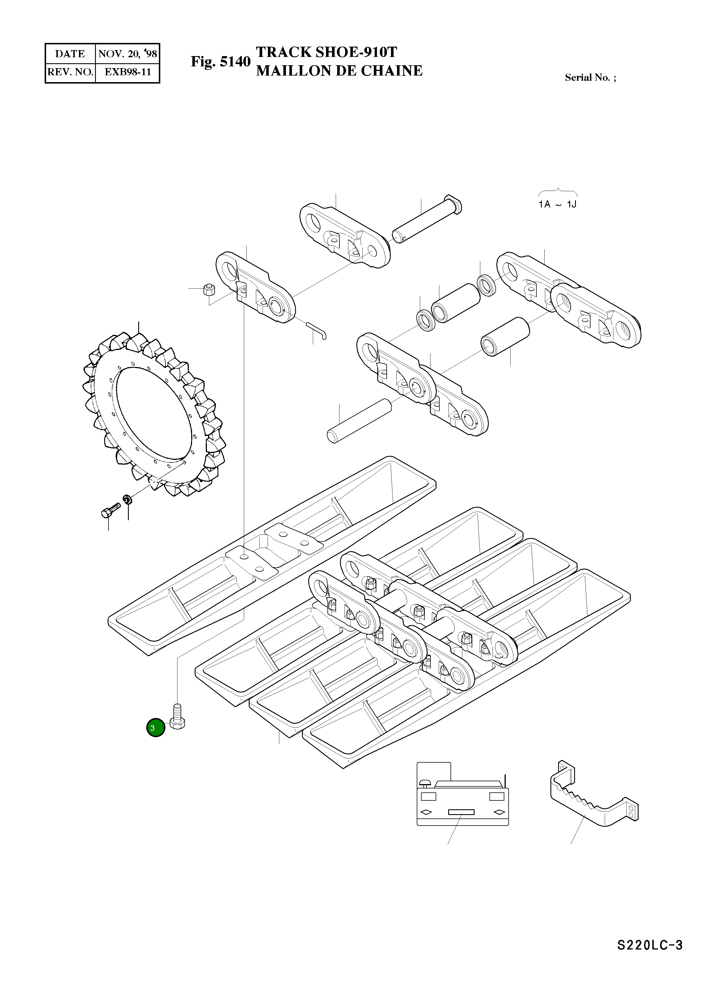 Болт 2120-1283A Komatsu