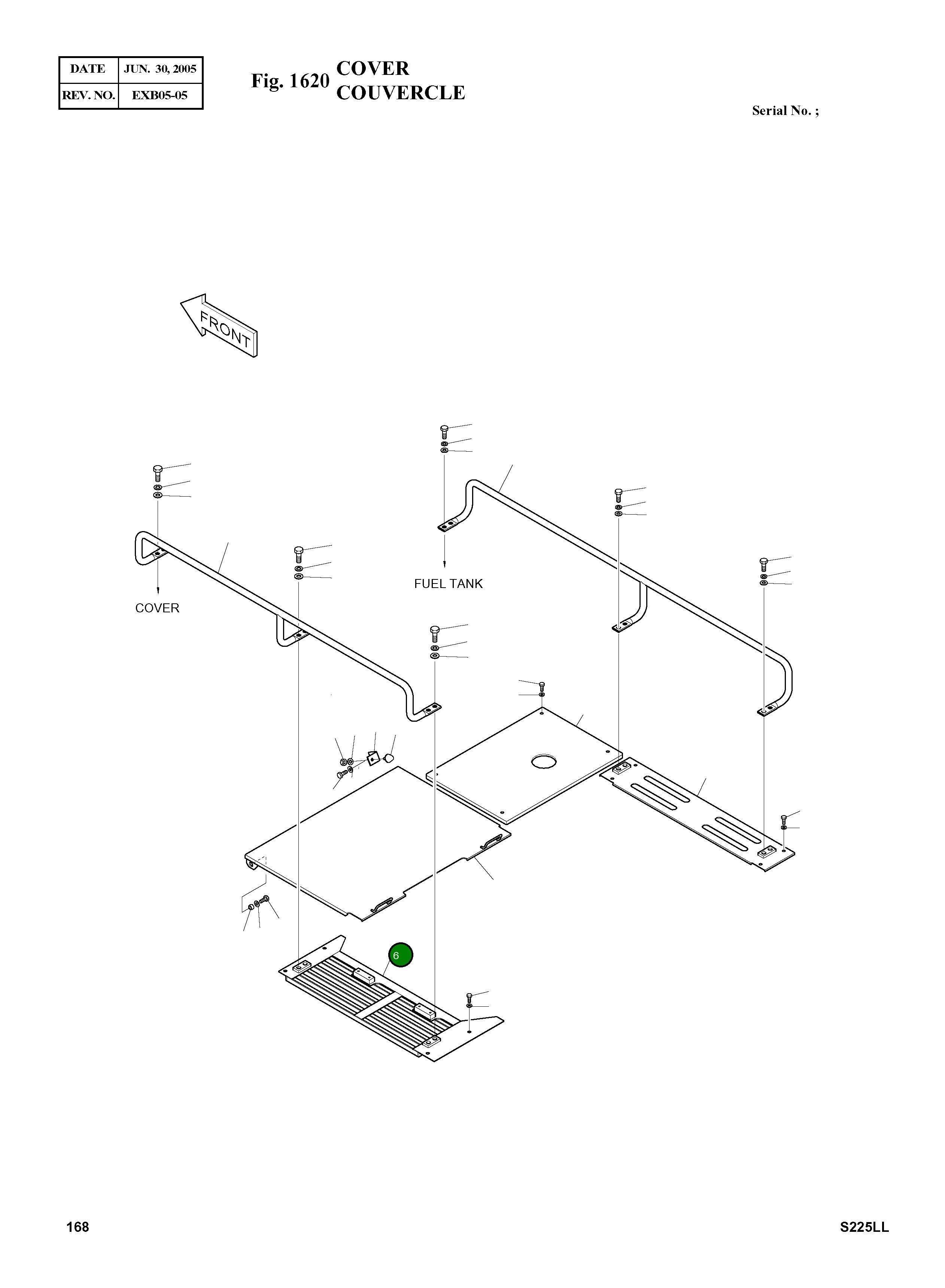 Крышка 2627-1316 Komatsu