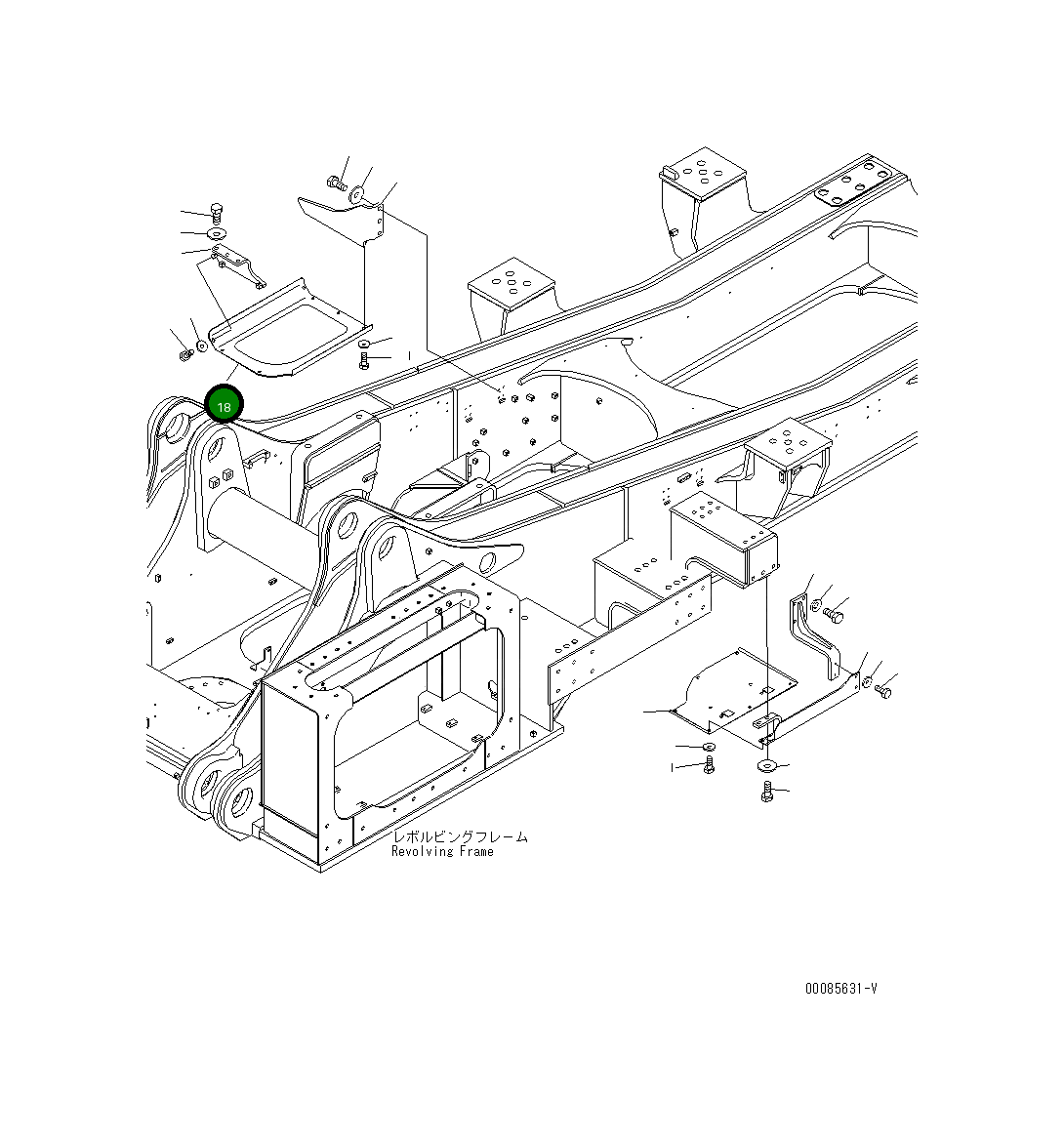 Крышка 21T-53-32541  Komatsu