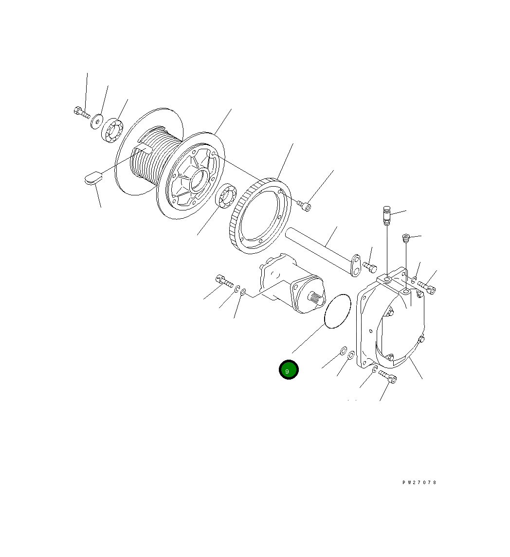 Кольцо уплотнительное (O-Ring) UN731172080 Komatsu