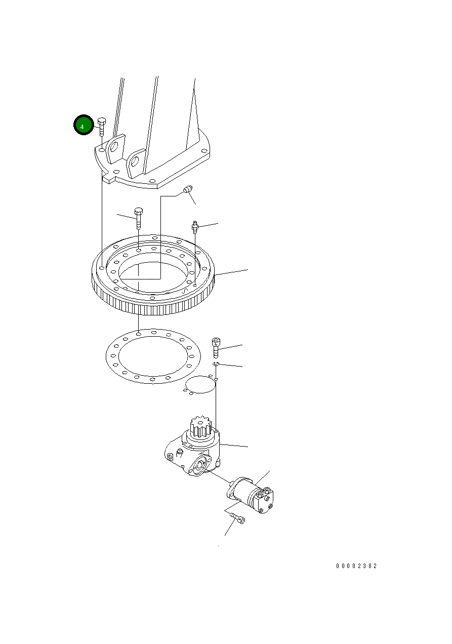 Болт MH21029-12040 Komatsu