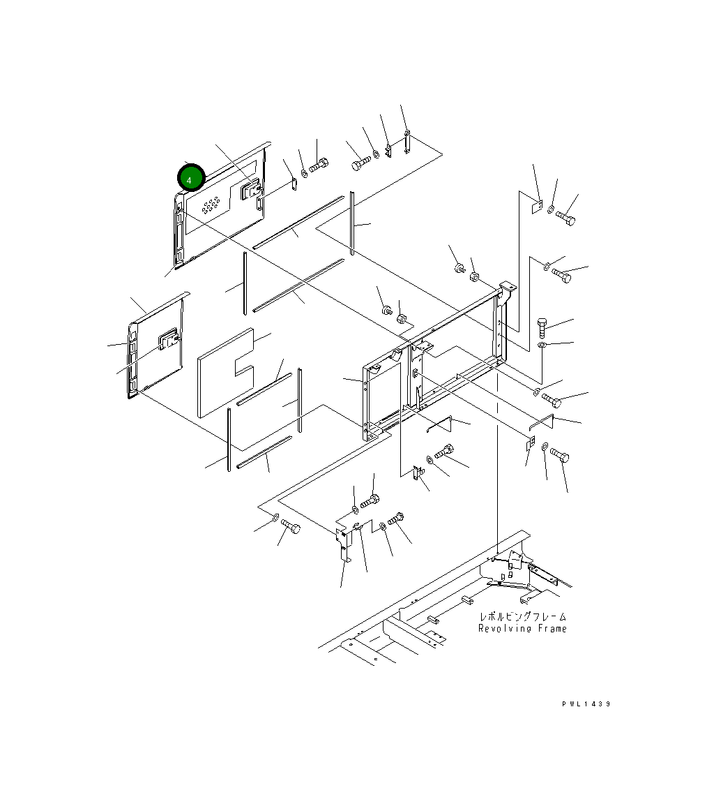 Крышка 208-54-68462 Komatsu