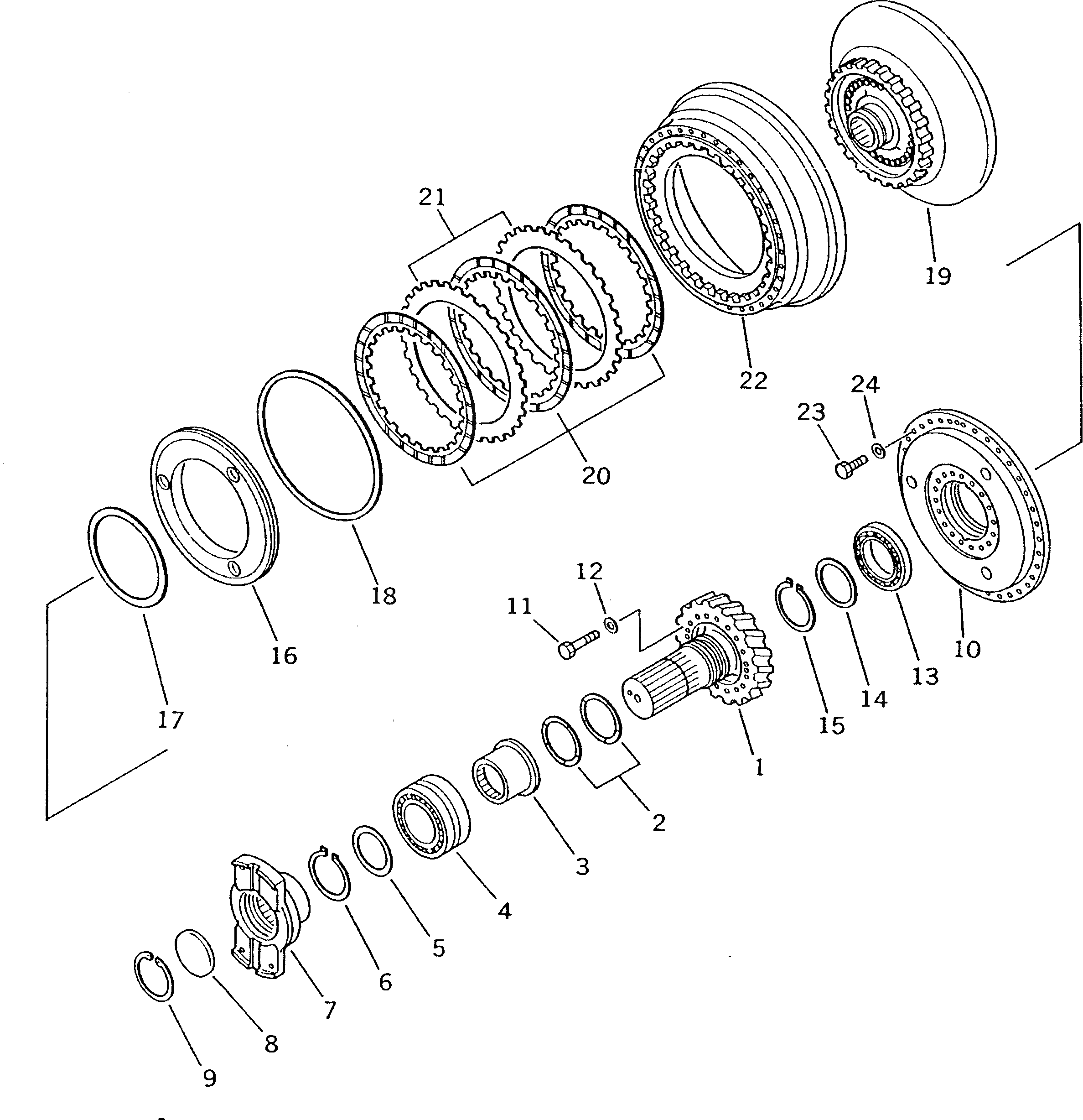 Болт 01010-61240 Komatsu