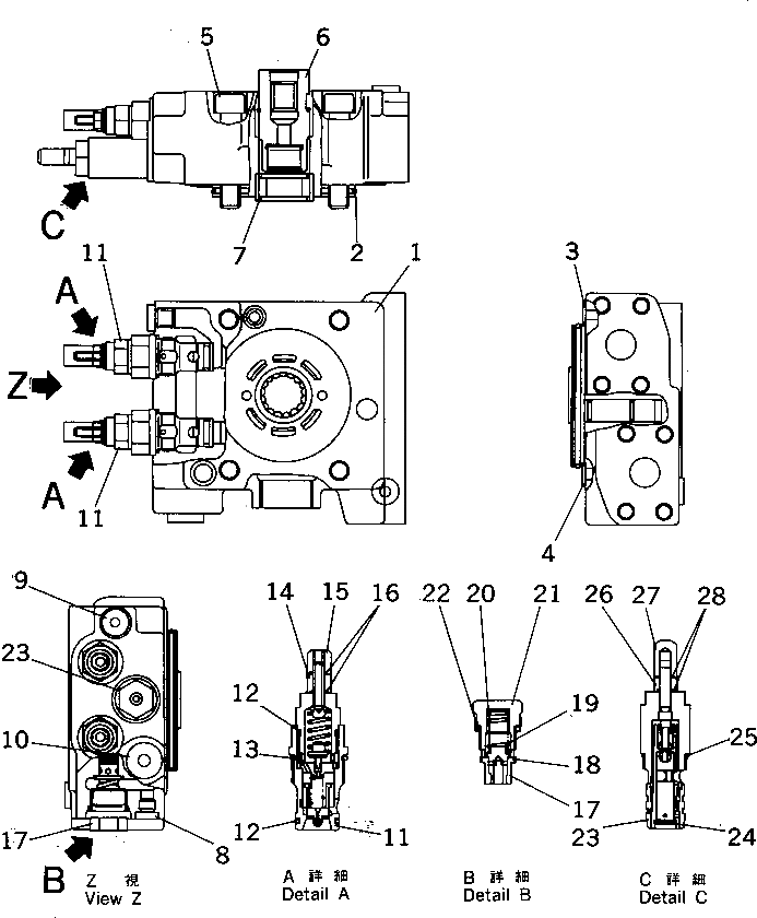 Болт 01252-31260  Komatsu