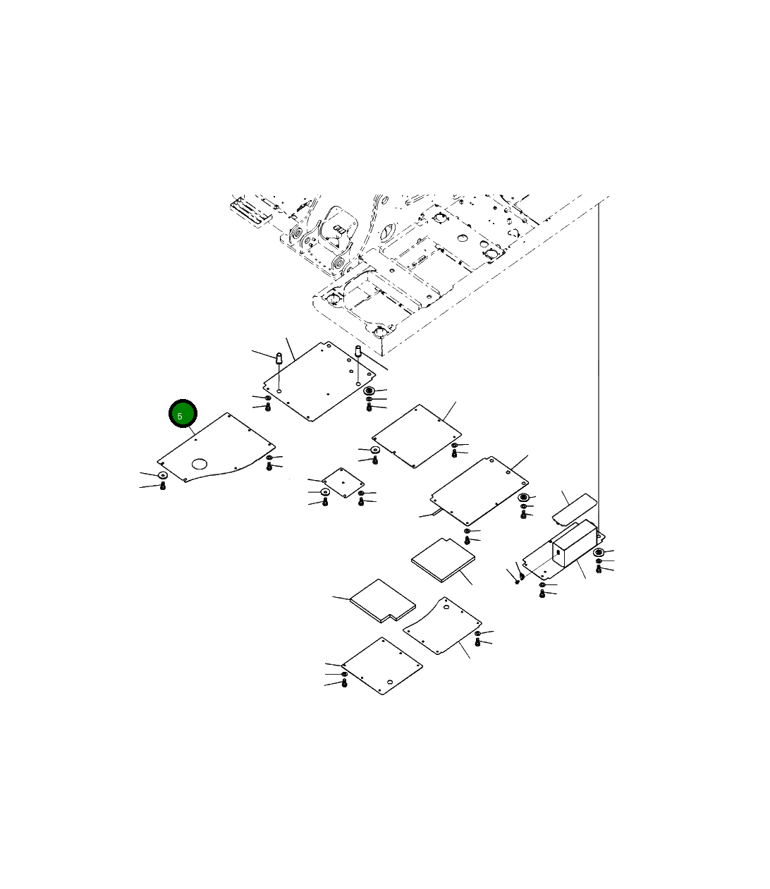 Крышка 206-54-22112  Komatsu