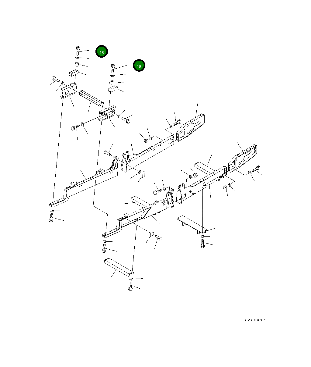 Болт 01252-71245 Komatsu