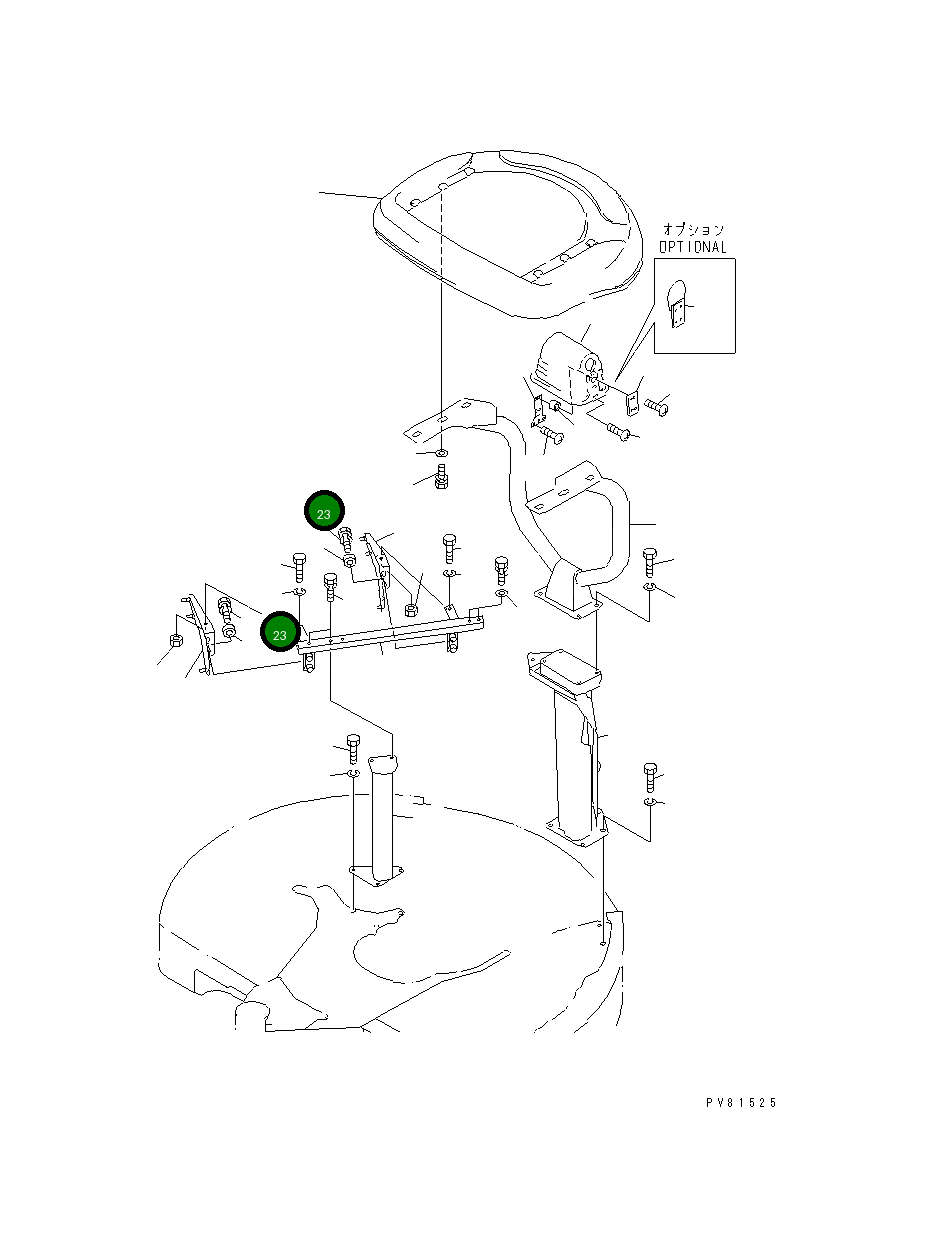Болт YM26013-100302 Komatsu