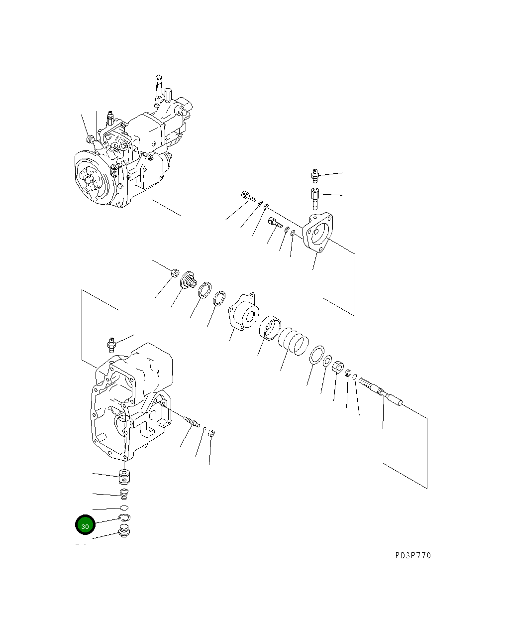 Кольцо 6610-51-4331 Komatsu