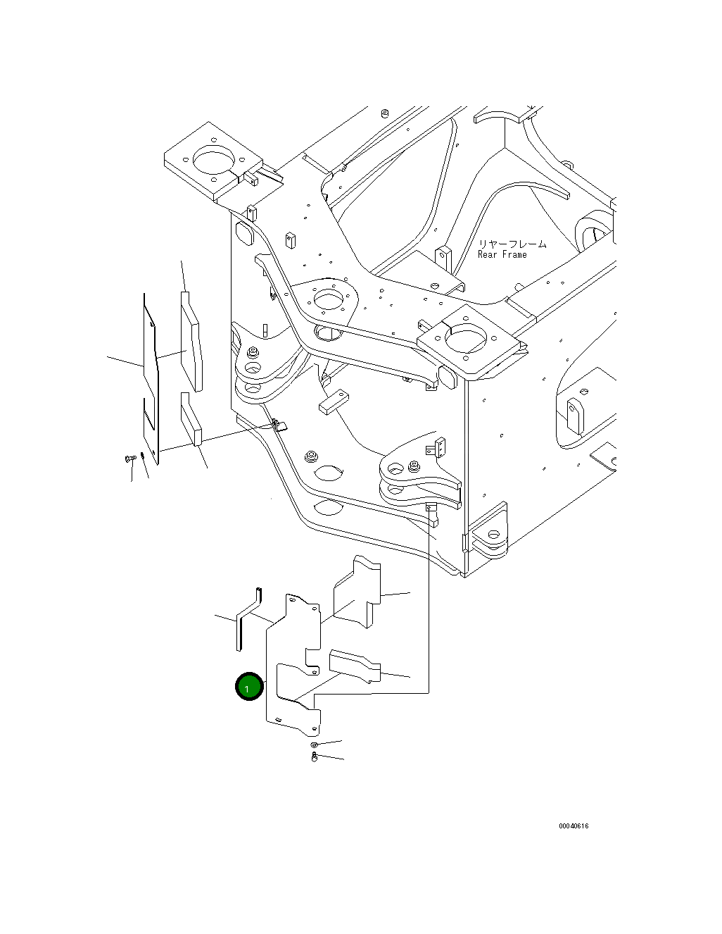 Крышка 423-46-44341 Komatsu