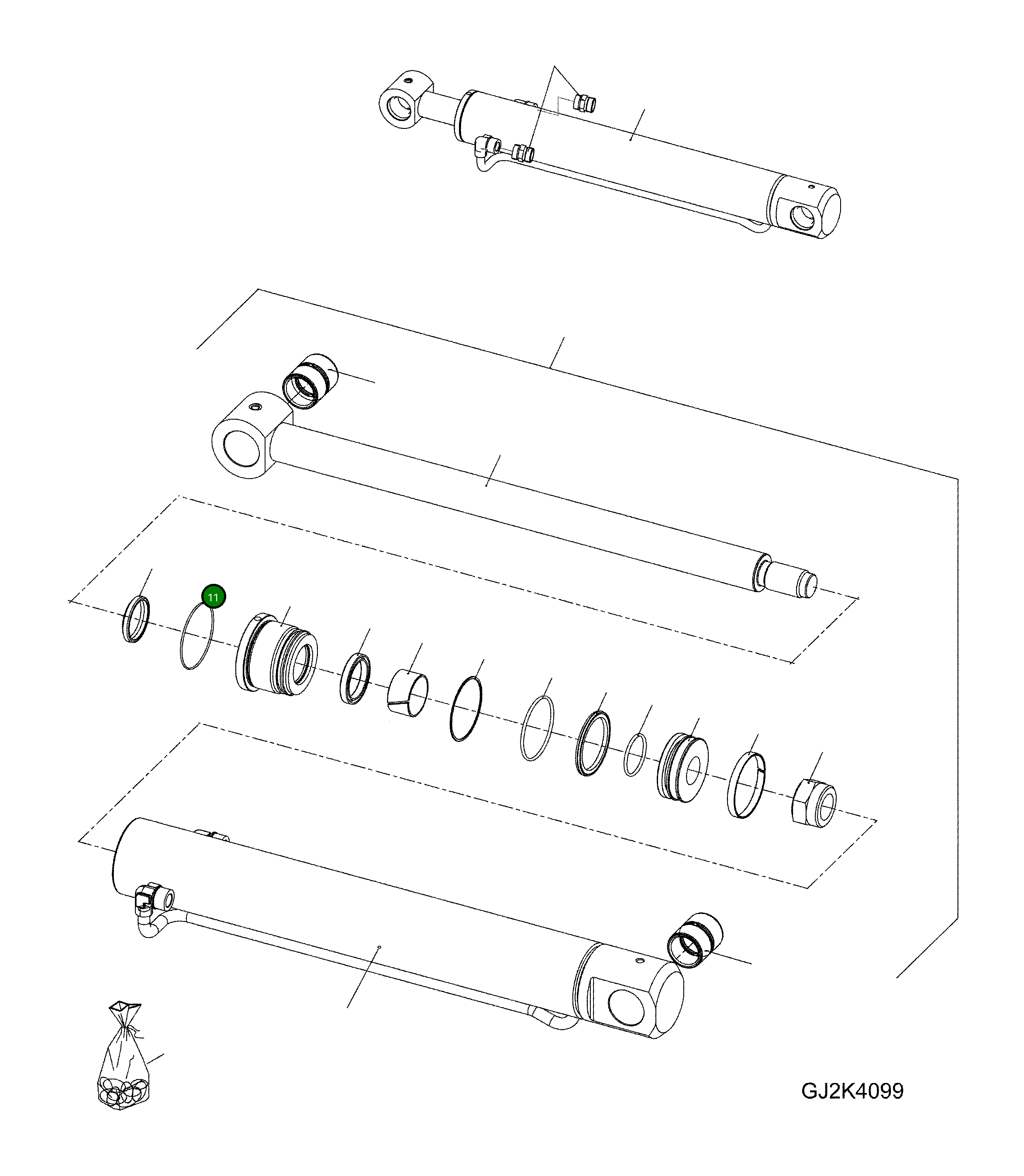 Кольцо уплотнительное (O-Ring) 42U-63-H0P39  Komatsu