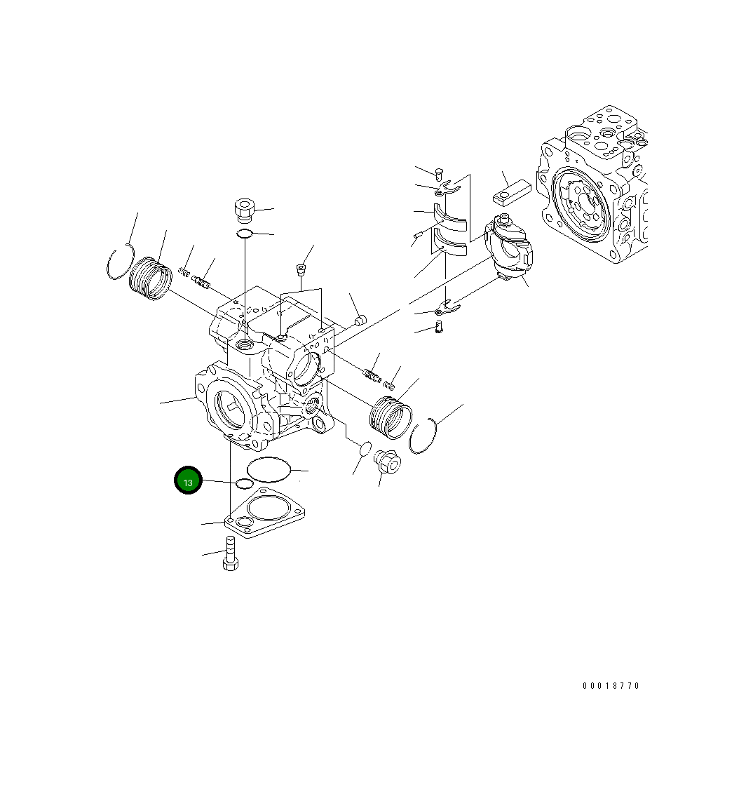 Кольцо уплотнительное (O-Ring) 07000-A3028 Komatsu