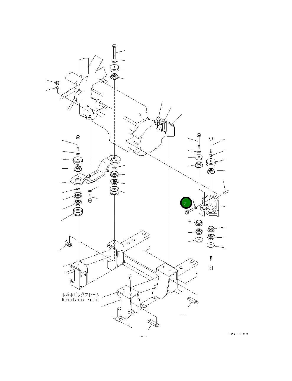 Болт 02011-71008  Komatsu
