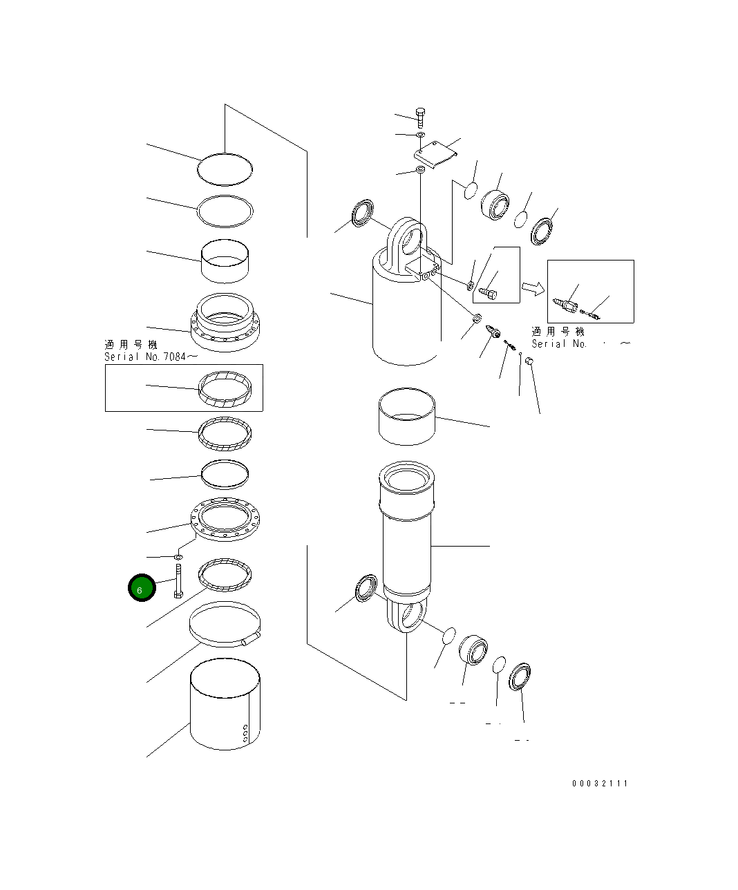 Болт 01011-61205 Komatsu