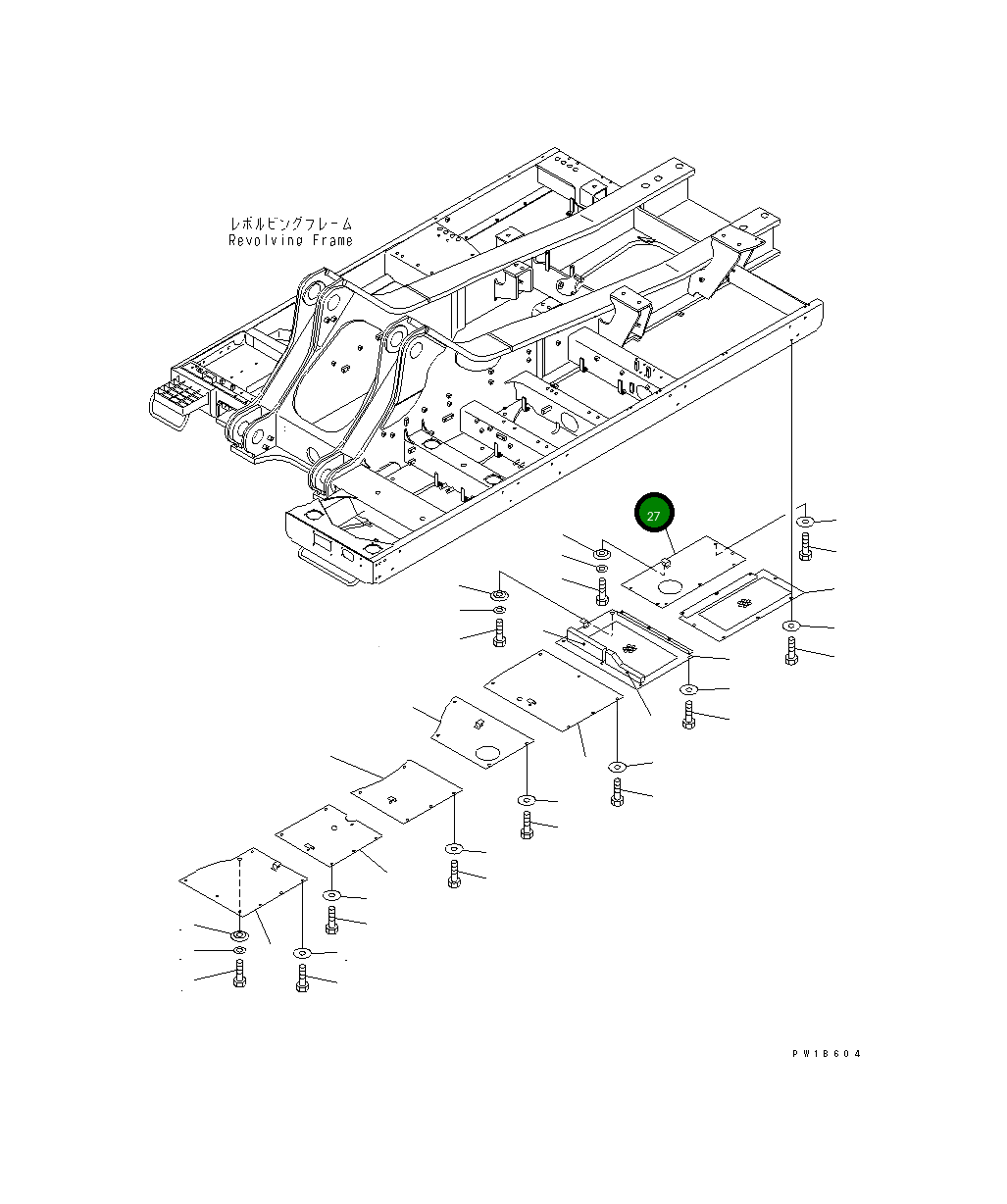 Крышка 209-53-11211  Komatsu