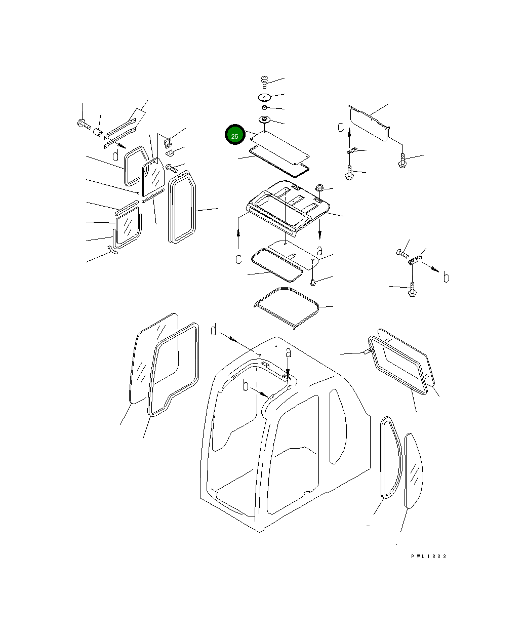 Крышка 21M-54-16310 Komatsu