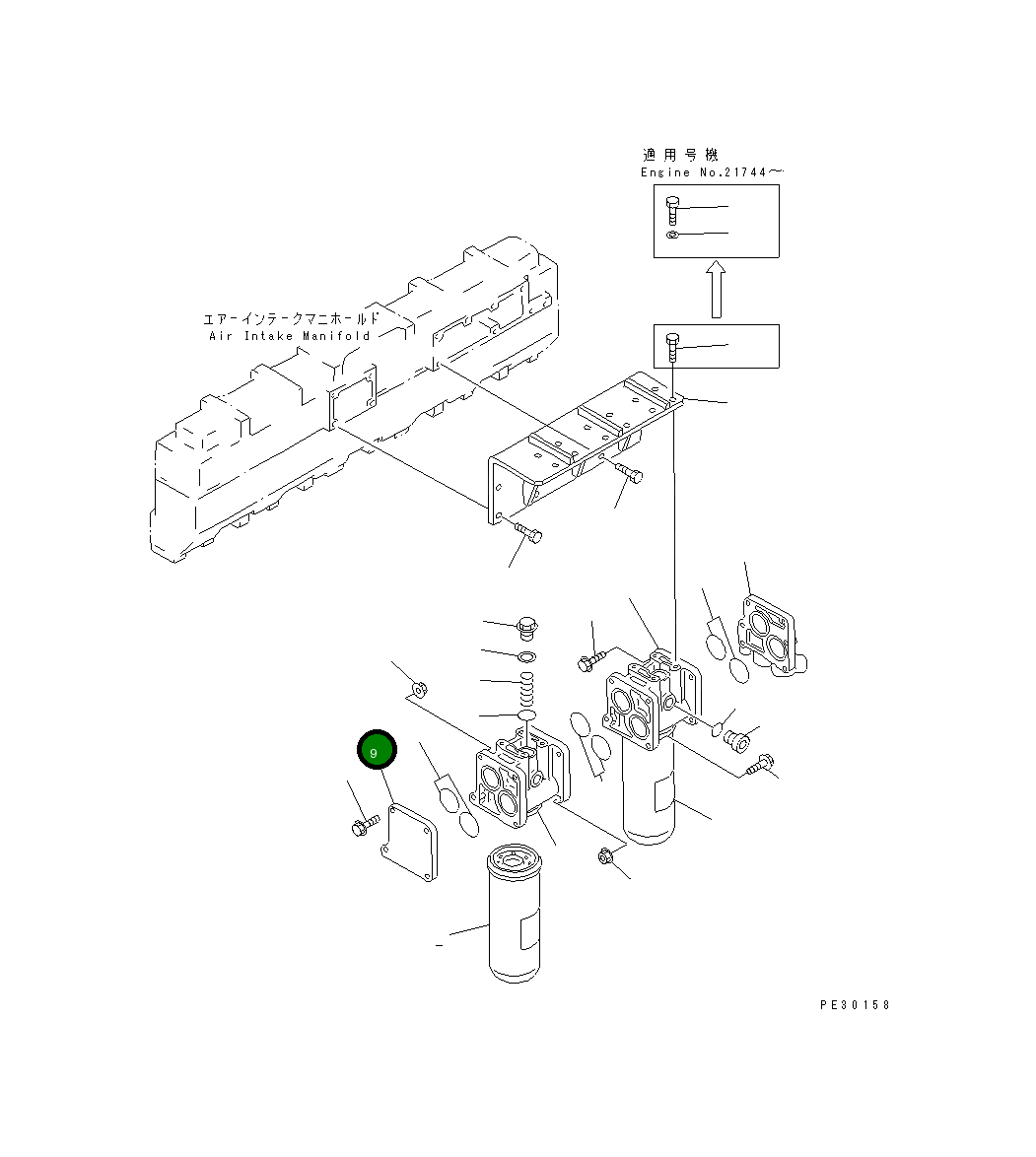 Крышка 6215-51-5740 Komatsu