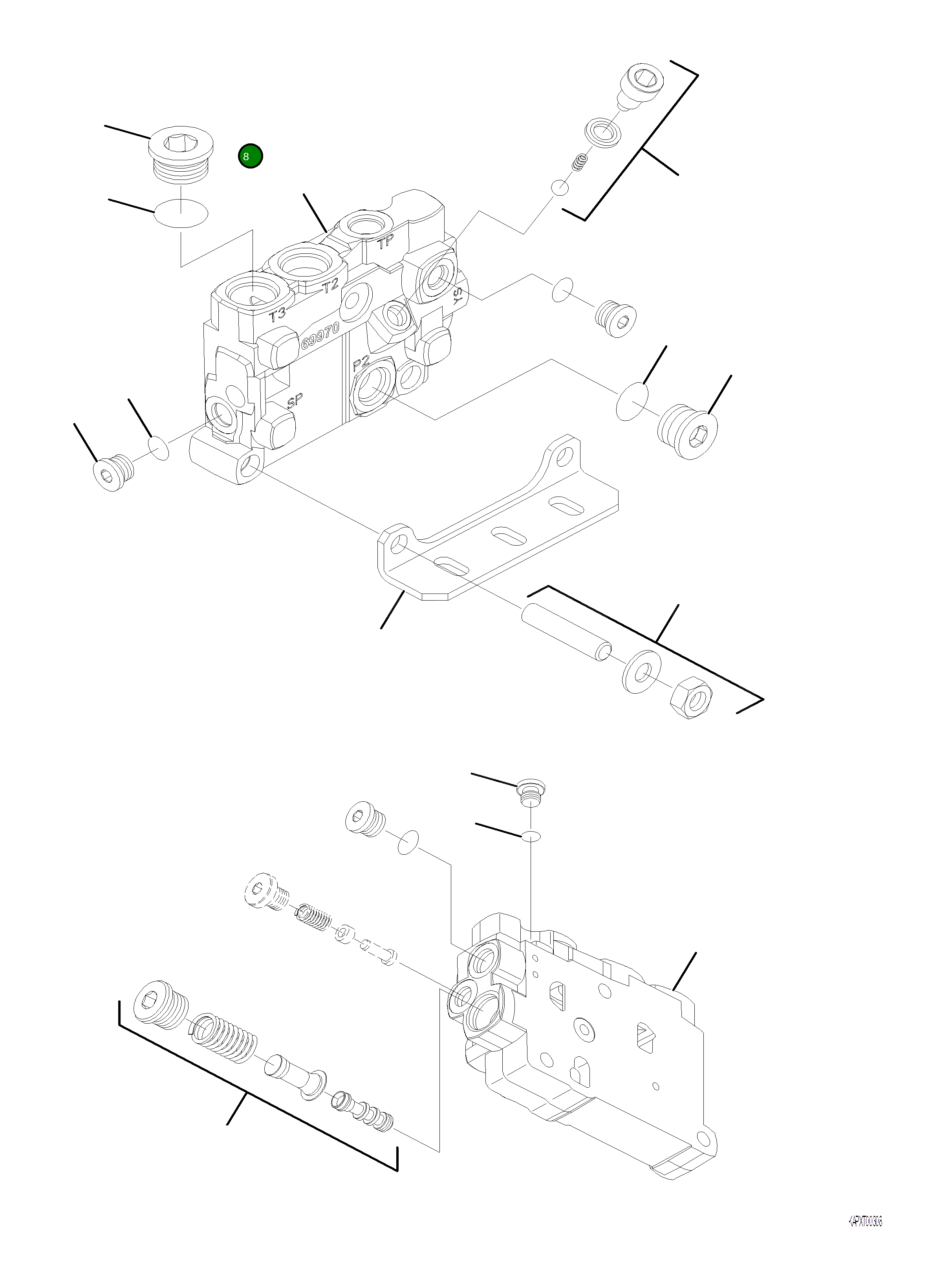 Кольцо уплотнительное (O-Ring) 4A1-60-22320 Komatsu