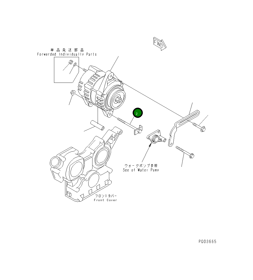 Болт YM129953-77200 Komatsu