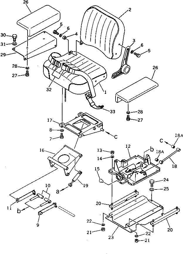 Болт 01010-32511 Komatsu