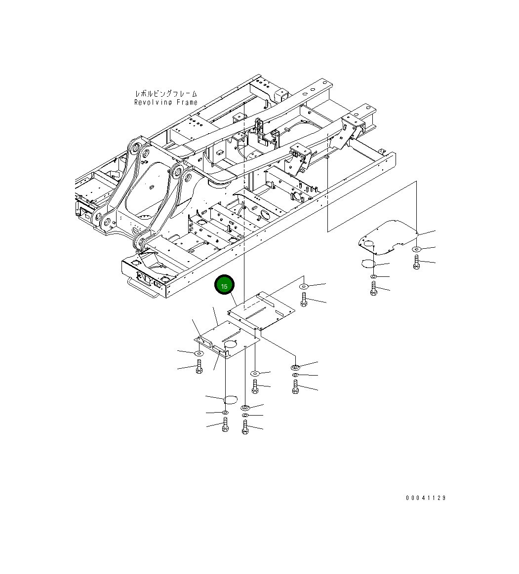 Крышка 209-54-41750 Komatsu