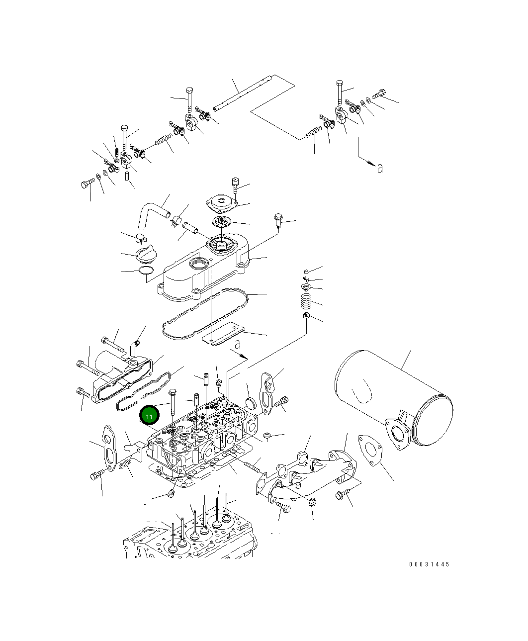 Болт KT14601-0345-0 Komatsu