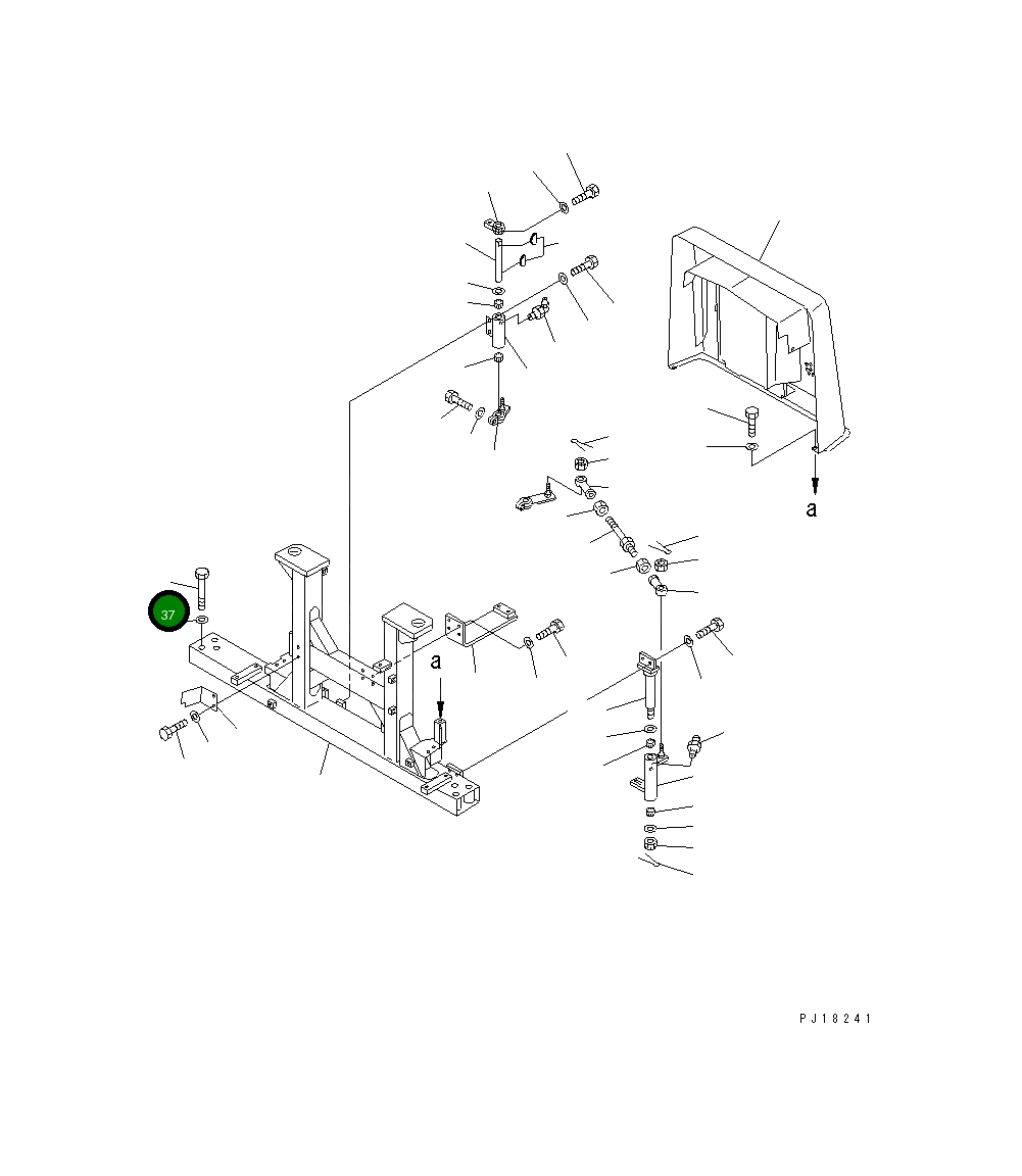 Болт 01011-62410 Komatsu
