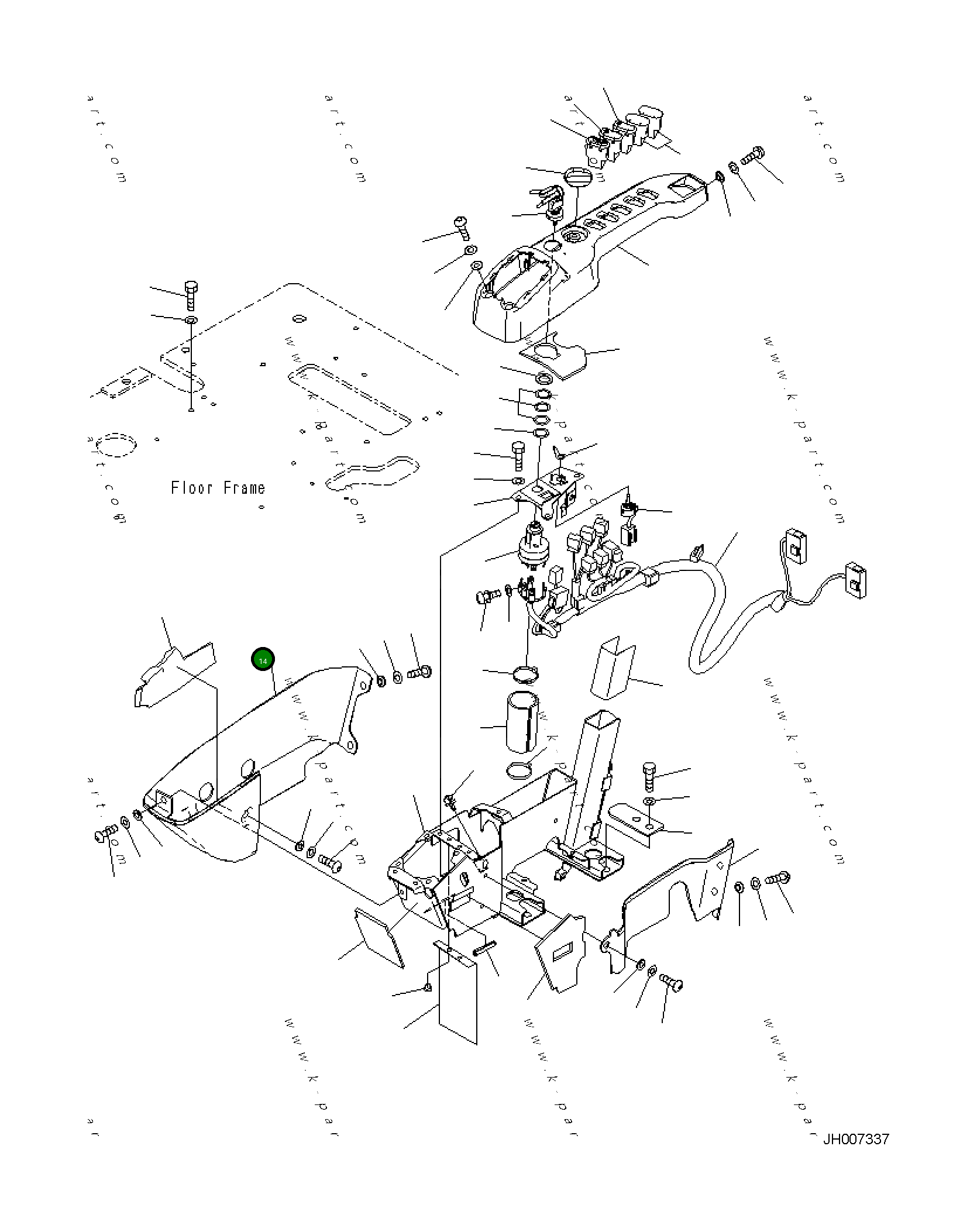 Крышка 2A5-43-11592  Komatsu