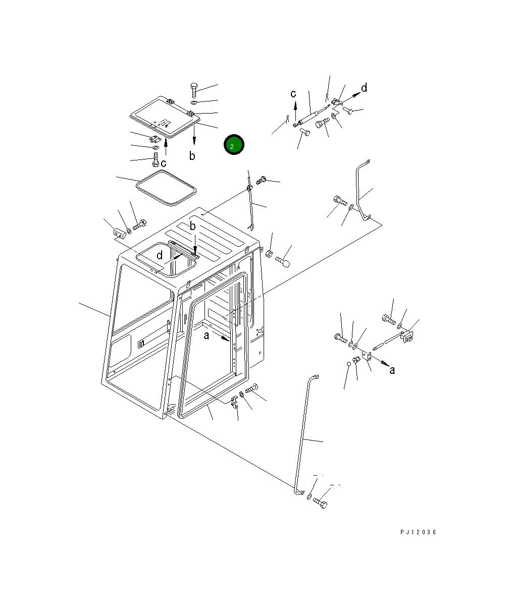 Крышка 205-54-71850  Komatsu