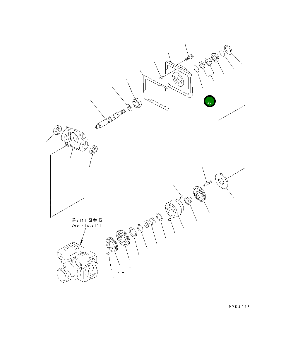 Кольцо уплотнительное (O-Ring) 26C-61-12930 Komatsu