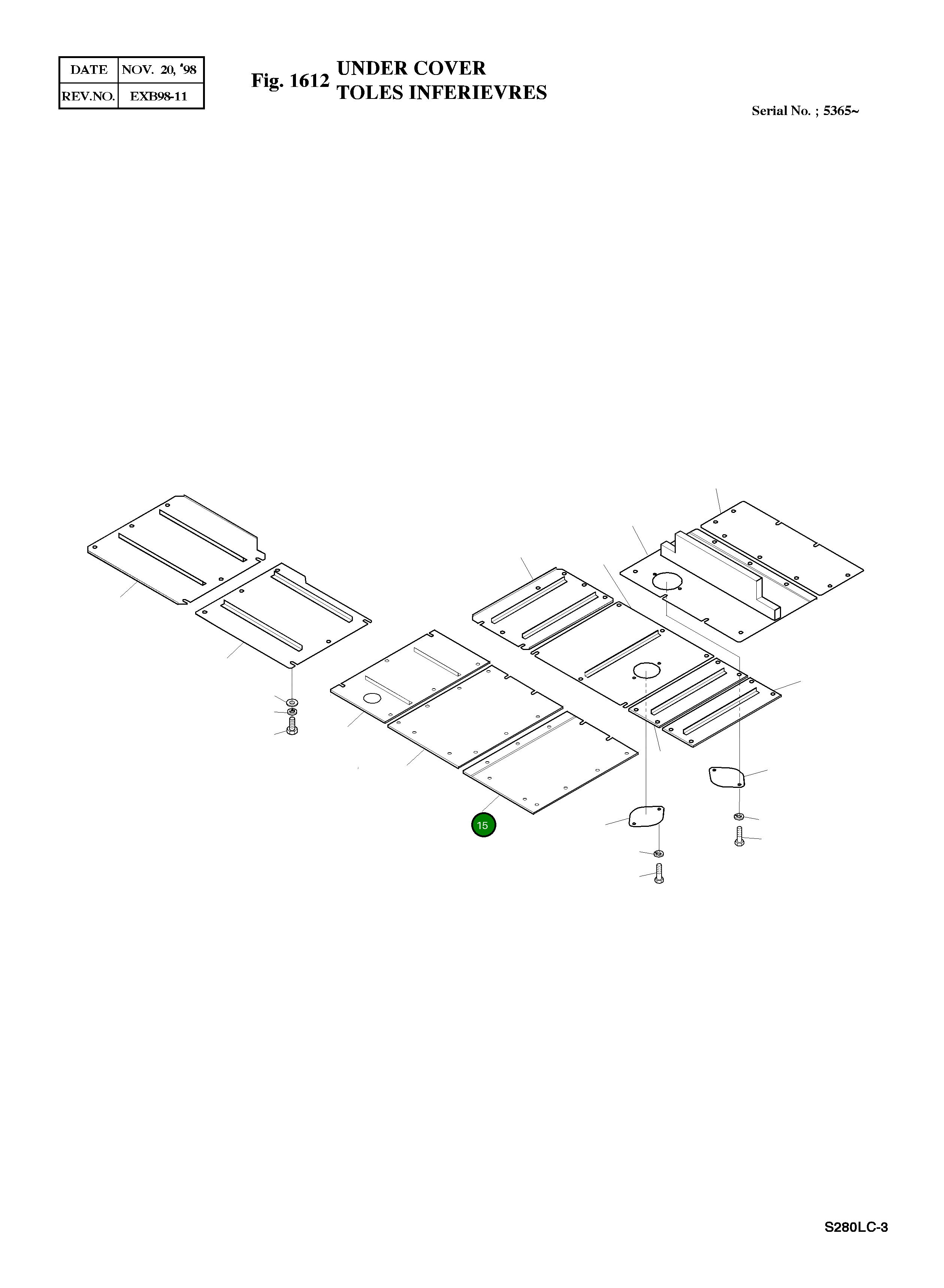 Крышка 2621-3463 Komatsu