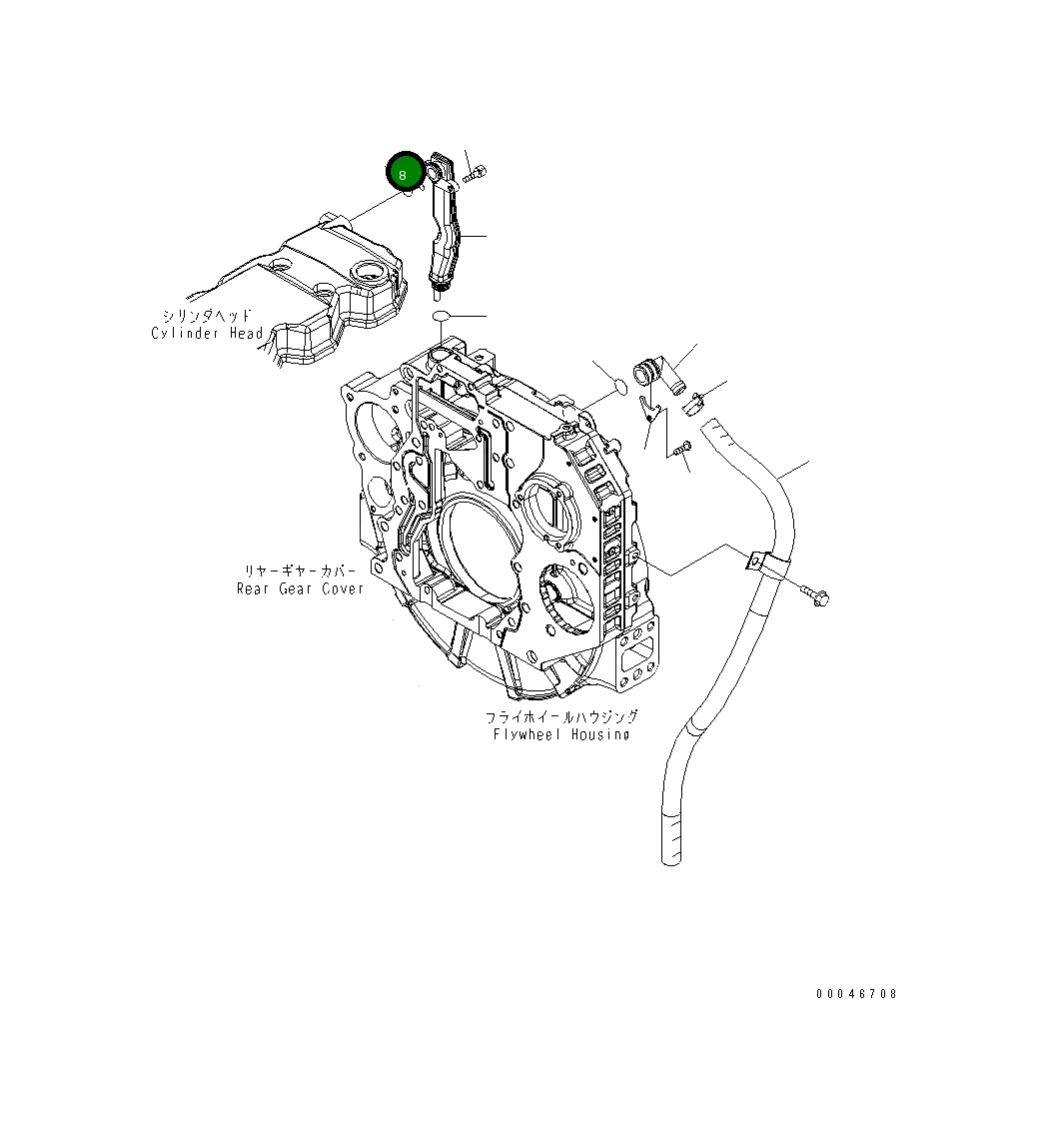 Кольцо уплотнительное (O-Ring) 6754-21-6250 Komatsu