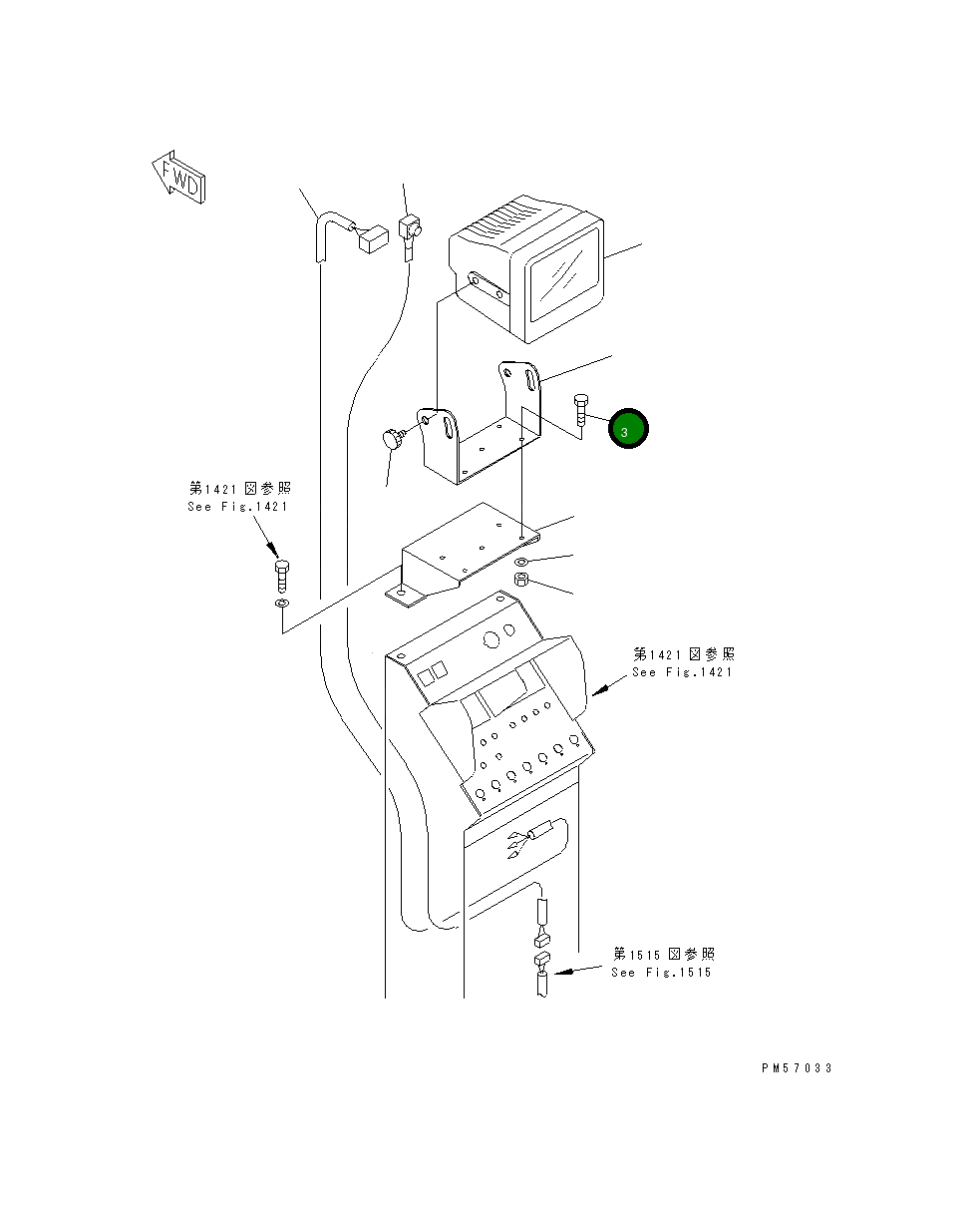 Болт 01010-B0625 Komatsu