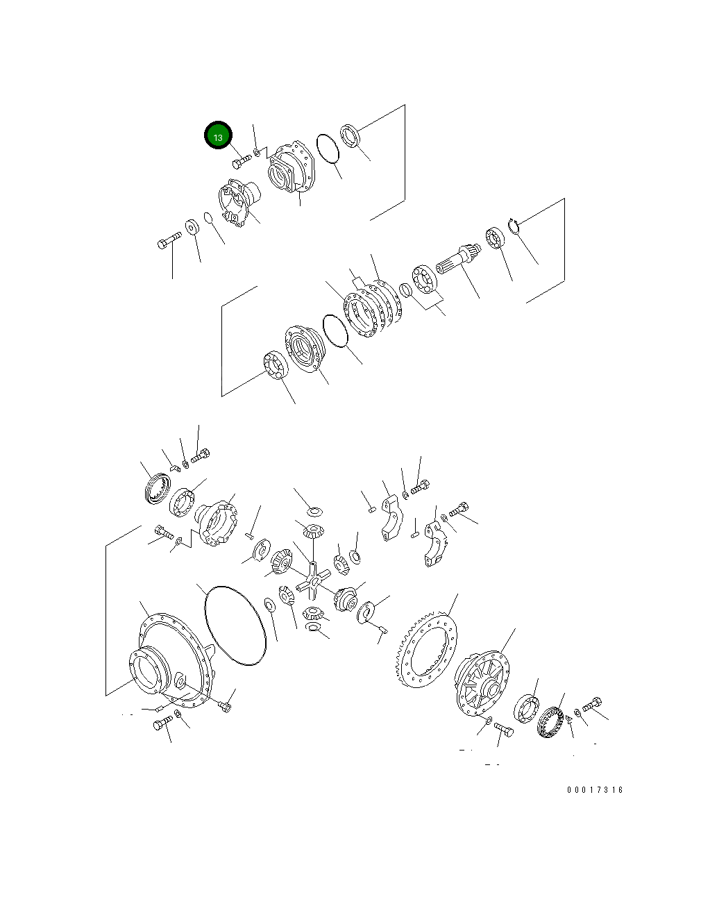 Болт 01010-81455  Komatsu