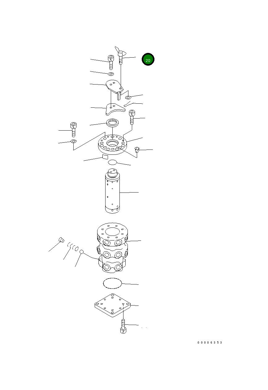 Болт 21U-62-34581 Komatsu