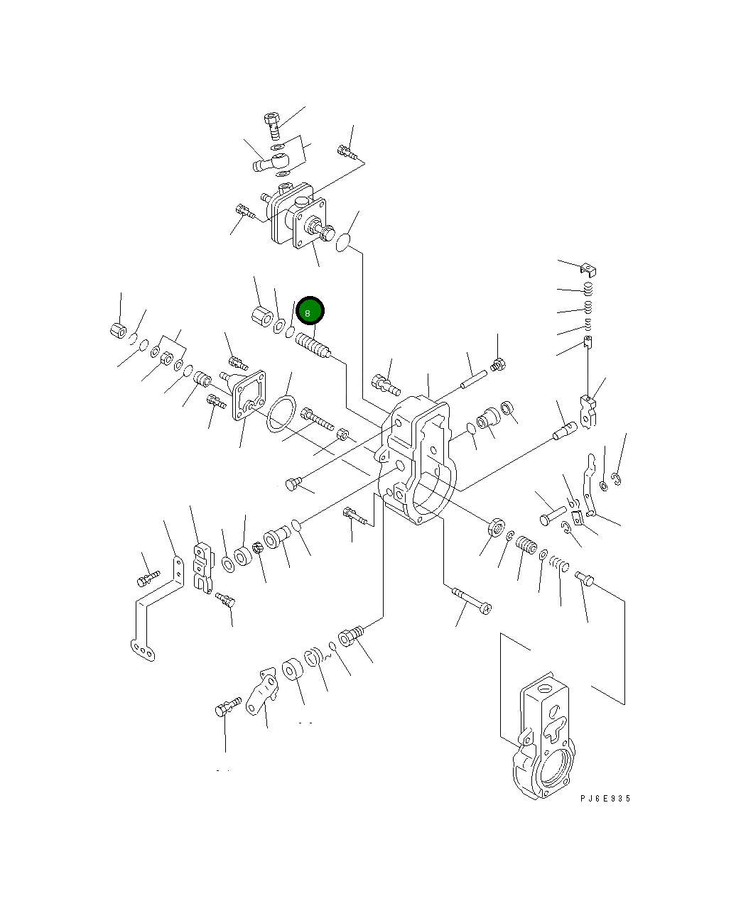 Кольцо уплотнительное (O-Ring) ND949140-6330 Komatsu
