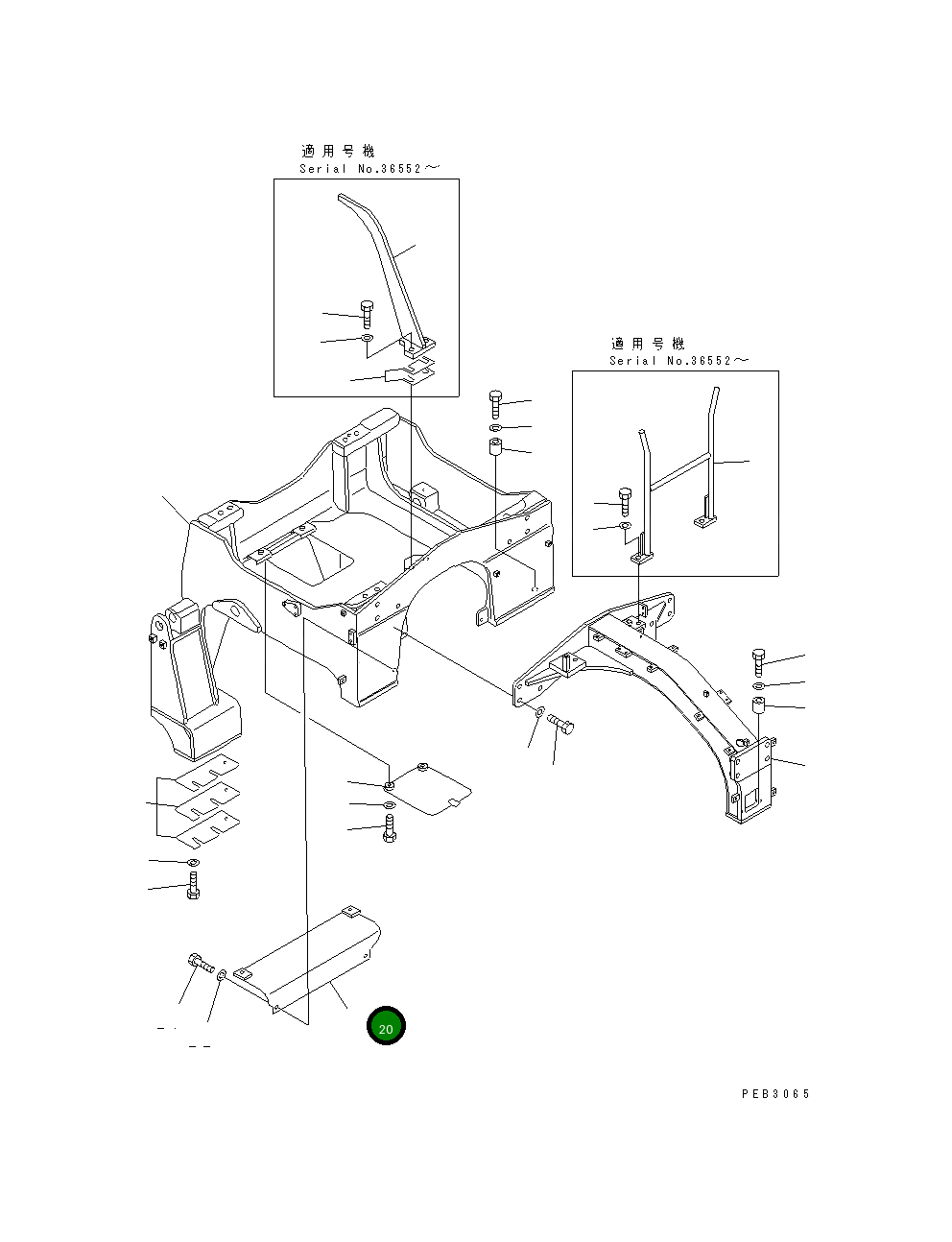 Крышка 156-71-21180 Komatsu