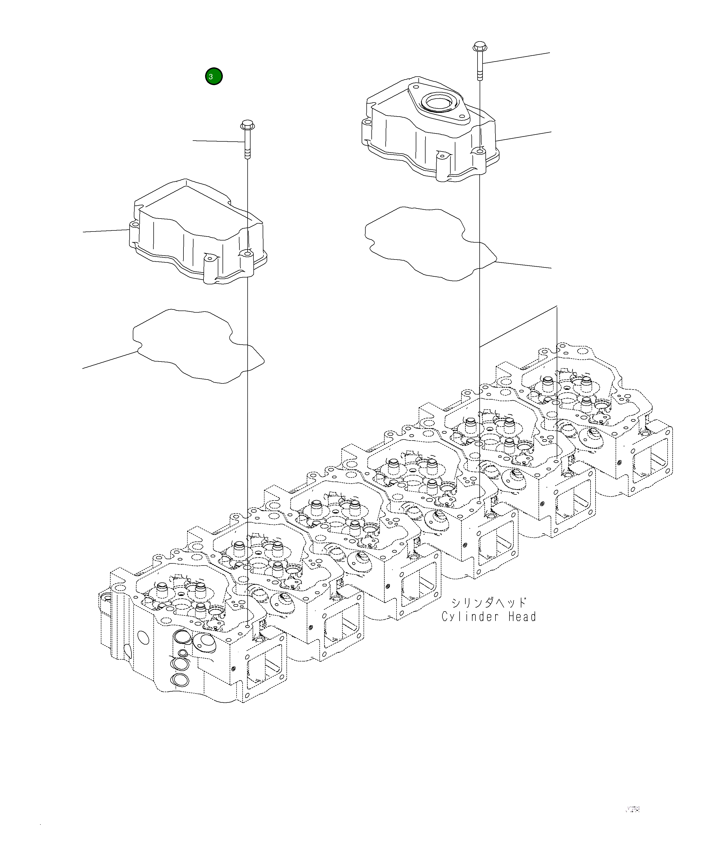 Крышка 6262-11-8110 Komatsu