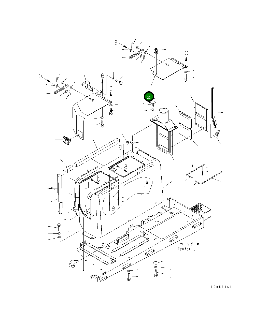 Крышка 17A-54-45830  Komatsu