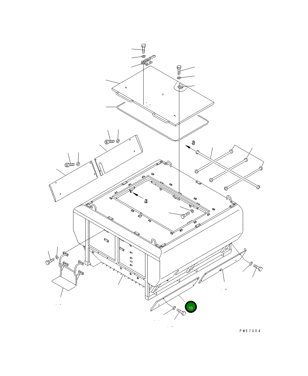 Крышка 277-70-51270 Komatsu