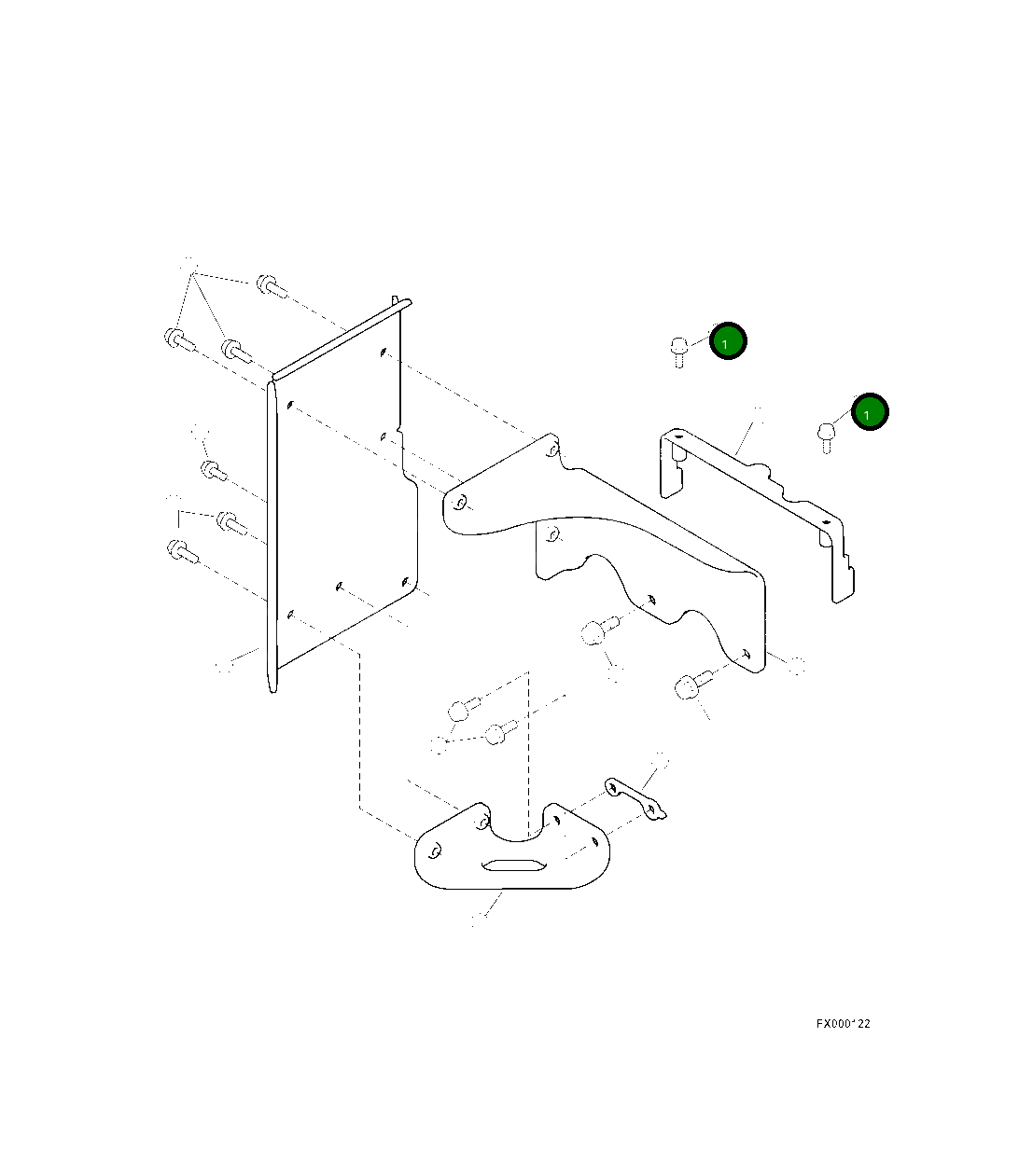 Болт 01024-80640 Komatsu