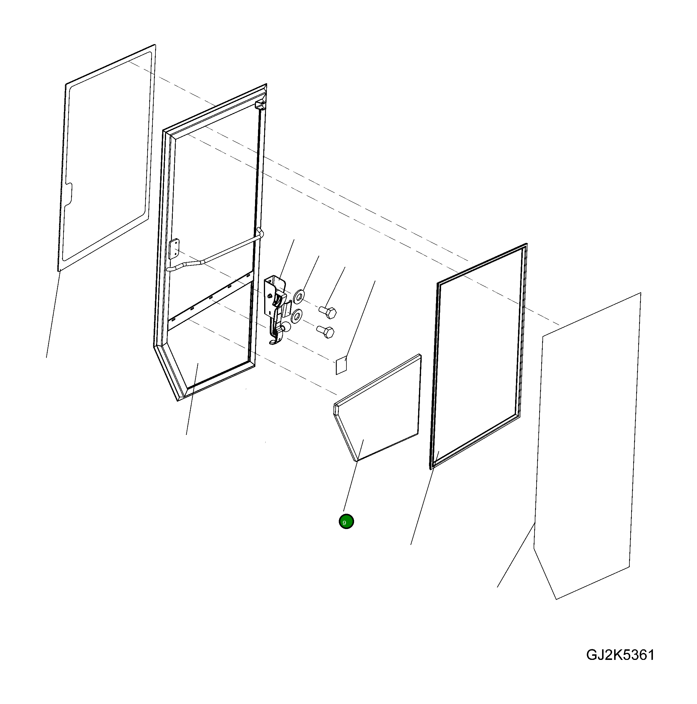 Крышка 423-56-H1M80  Komatsu