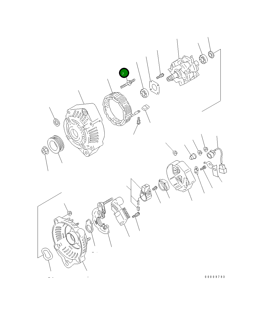 Болт ND949043-2000 Komatsu