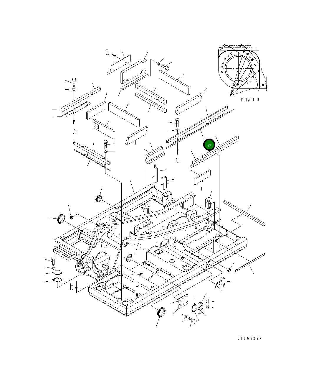 Крышка 20Y-46-42427 Komatsu