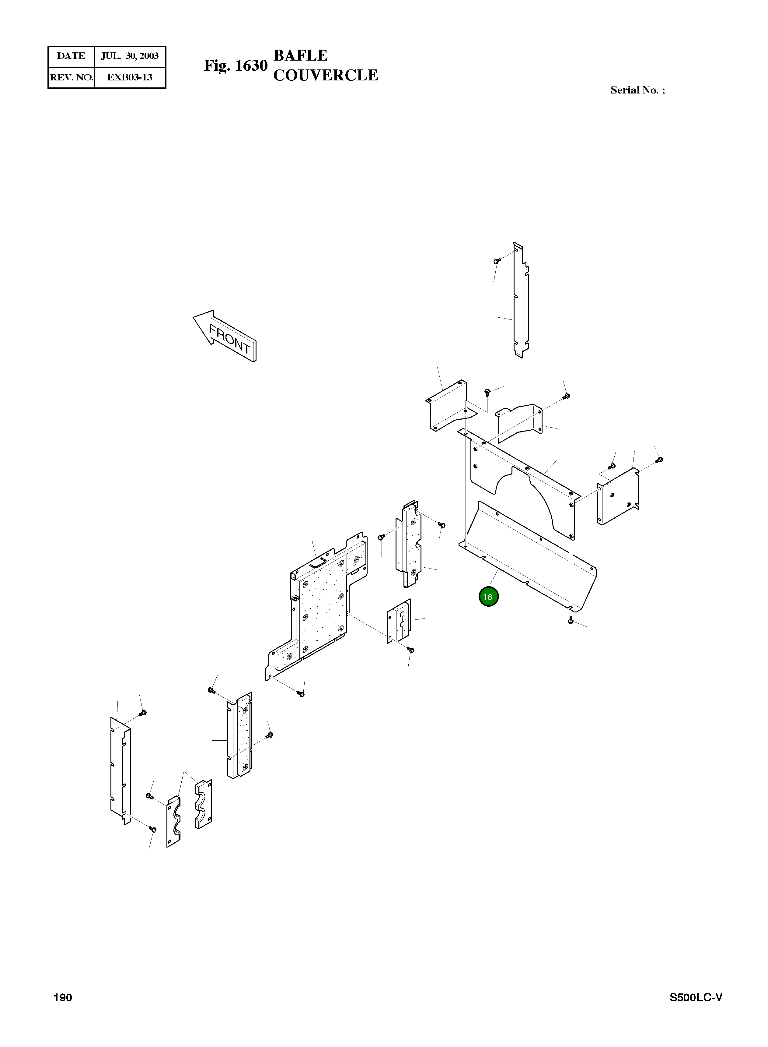 Крышка 621-01977 Komatsu